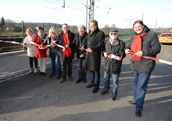 Freigabe der Lewackerstraße am 21.12.2016 durch Bezirksbürgermeister Marc Gräf. Foto: André Grabowski / Stadt Bochum, Referat für Kommunikation